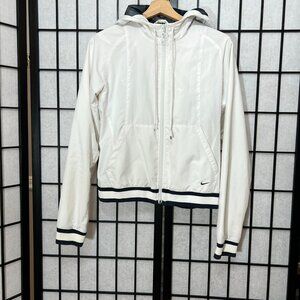 Vintage Nike Y2K Hooded Windbreaker Full Zip Jacket Women Medium